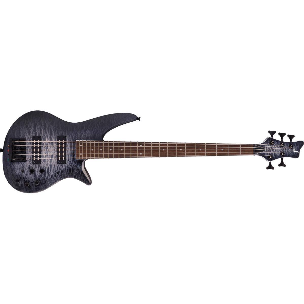 Alt View 1. Jackson - Jackson X Spectra Bass SBXQ V 5-String Electric Guitar, Black Burst.