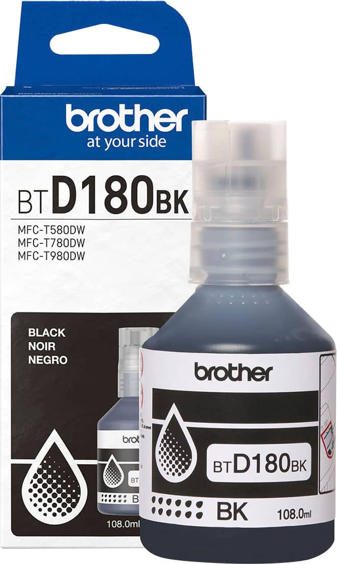 Brother - Genuine BTD180BK High-Yield Black Ink Bottle
