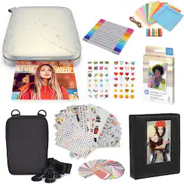 HP - Sprocket Select Portable Instant Photo Printer 2.3x3.4 and Accessories Starter Bundle - Eclipse