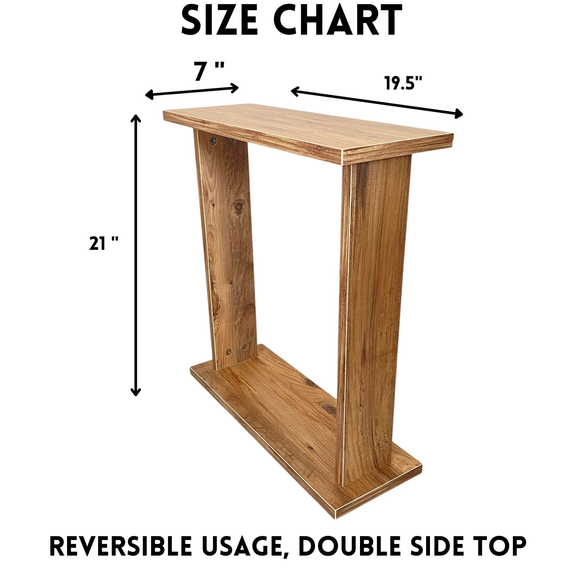 SIZE CHART

7"  
19.5"  
21"

REVERSIBLE USAGE, DOUBLE SIDE TOP