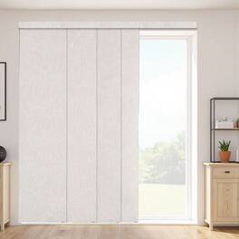 VEVOR - Panel Track Blinds, Extendable Track from 45.8 in to 86 in W, Trimmable Panel Curtains Up to 96 in H, Blackout Panel - Light Gray