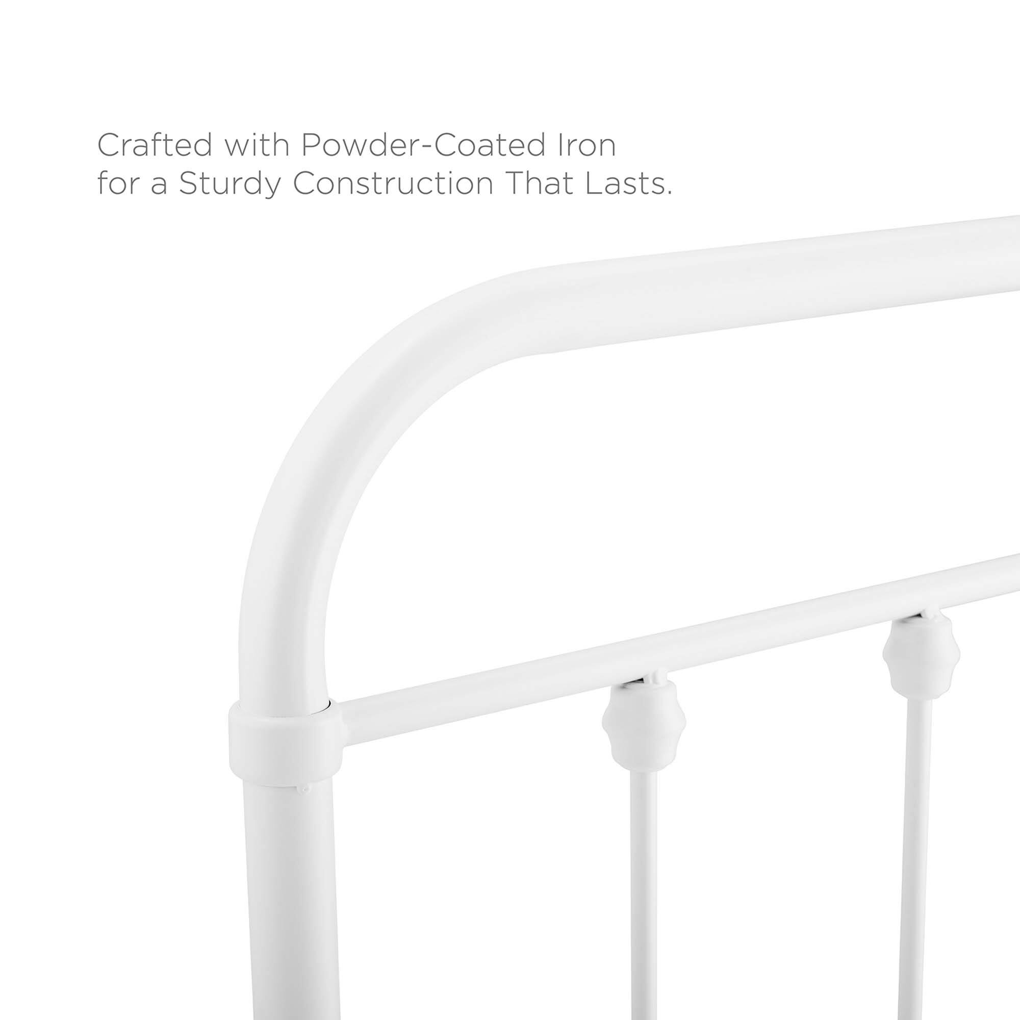 Crafted with Powder-Coated Iron for a Sturdy Construction That Lasts.