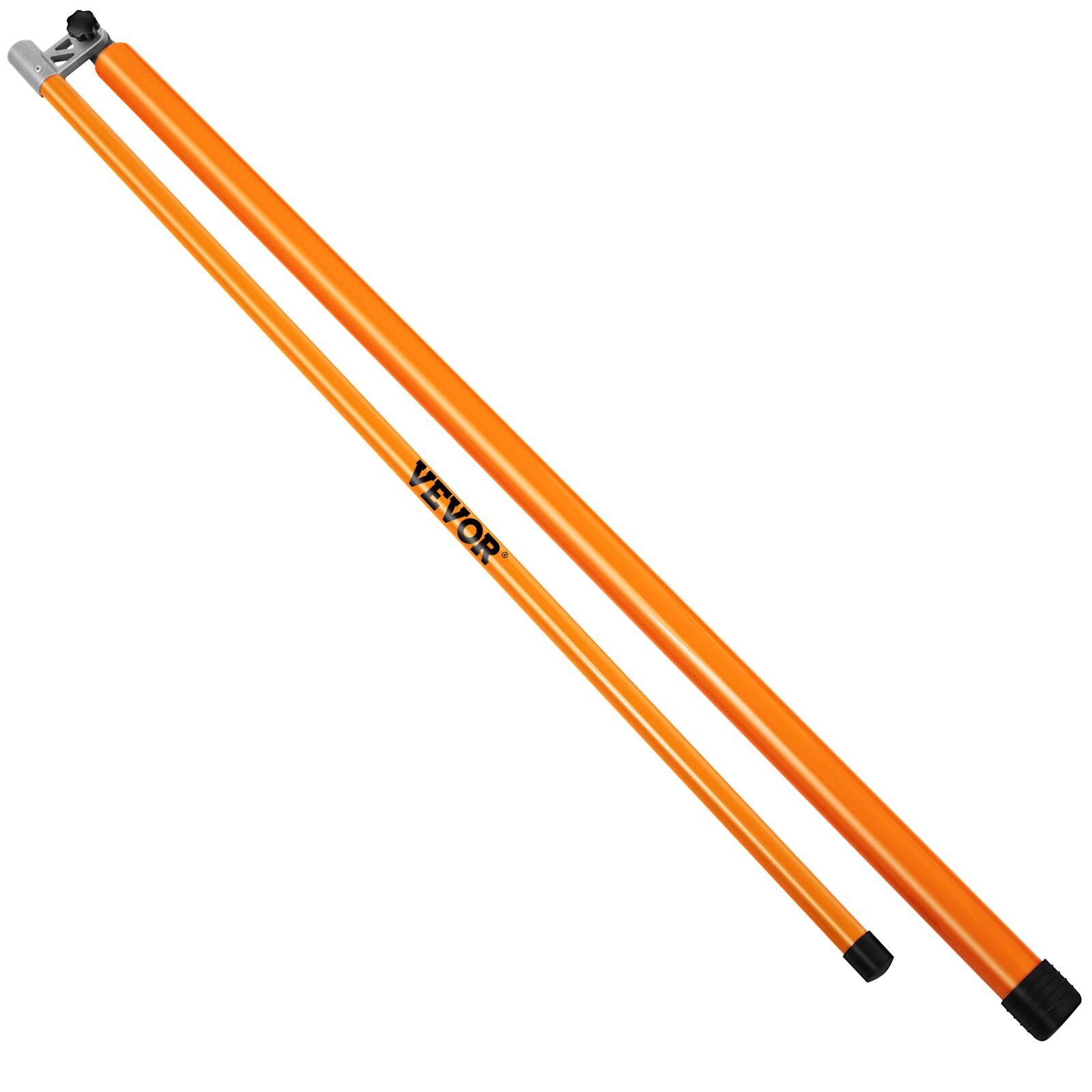 Alt View 5. VEVOR - Load Height Measuring Stick, 20\' Sturdy Fiberglass Truck Height Stick with Adjustable Pole, Non-conductive Truck Height - Orange.