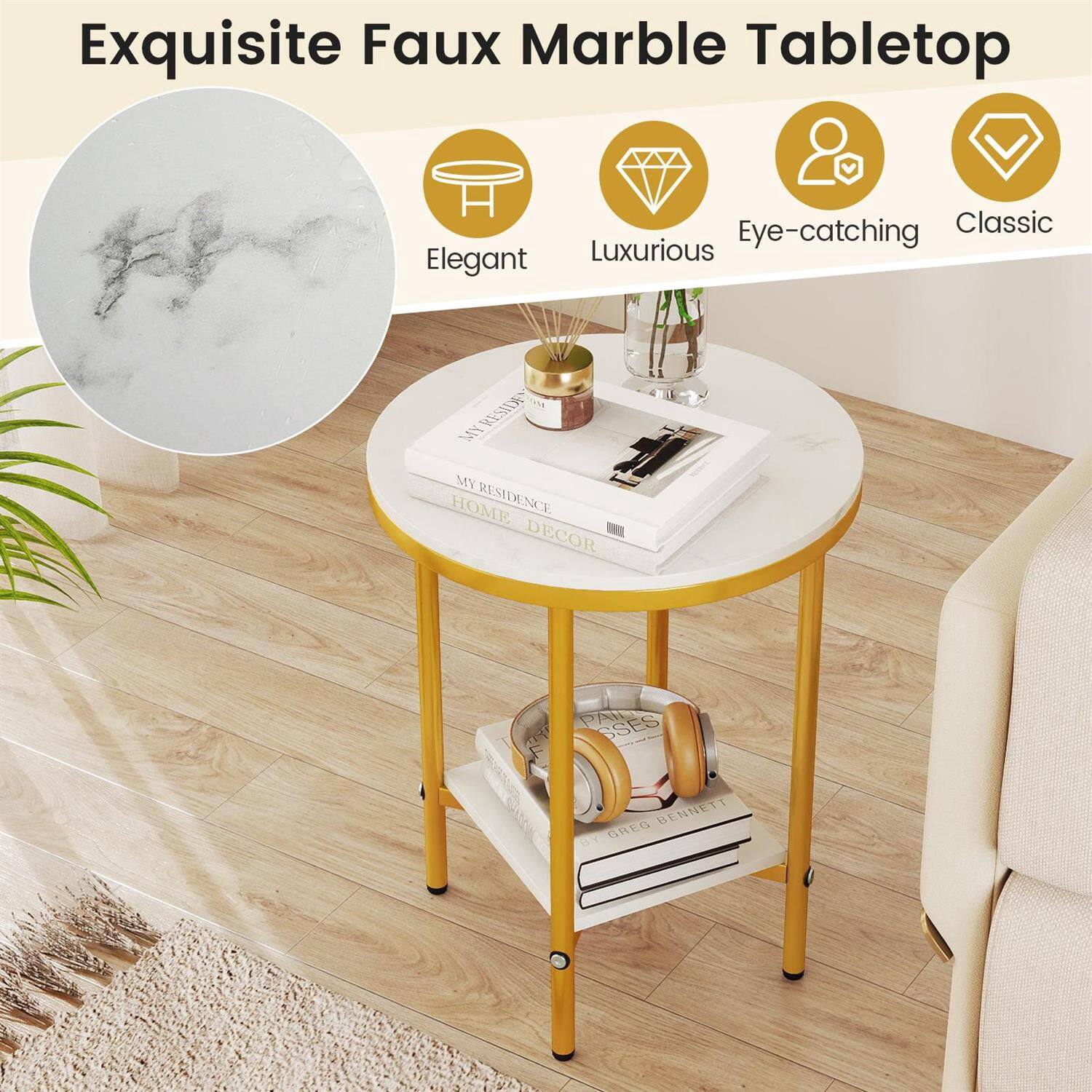 Exquisite Faux Marble Tabletop

- Elegant
- Luxurious
- Eye-catching
- Classic

MY RESIDENCE HOME DECOR

PAISSES BENNETT CREO 15