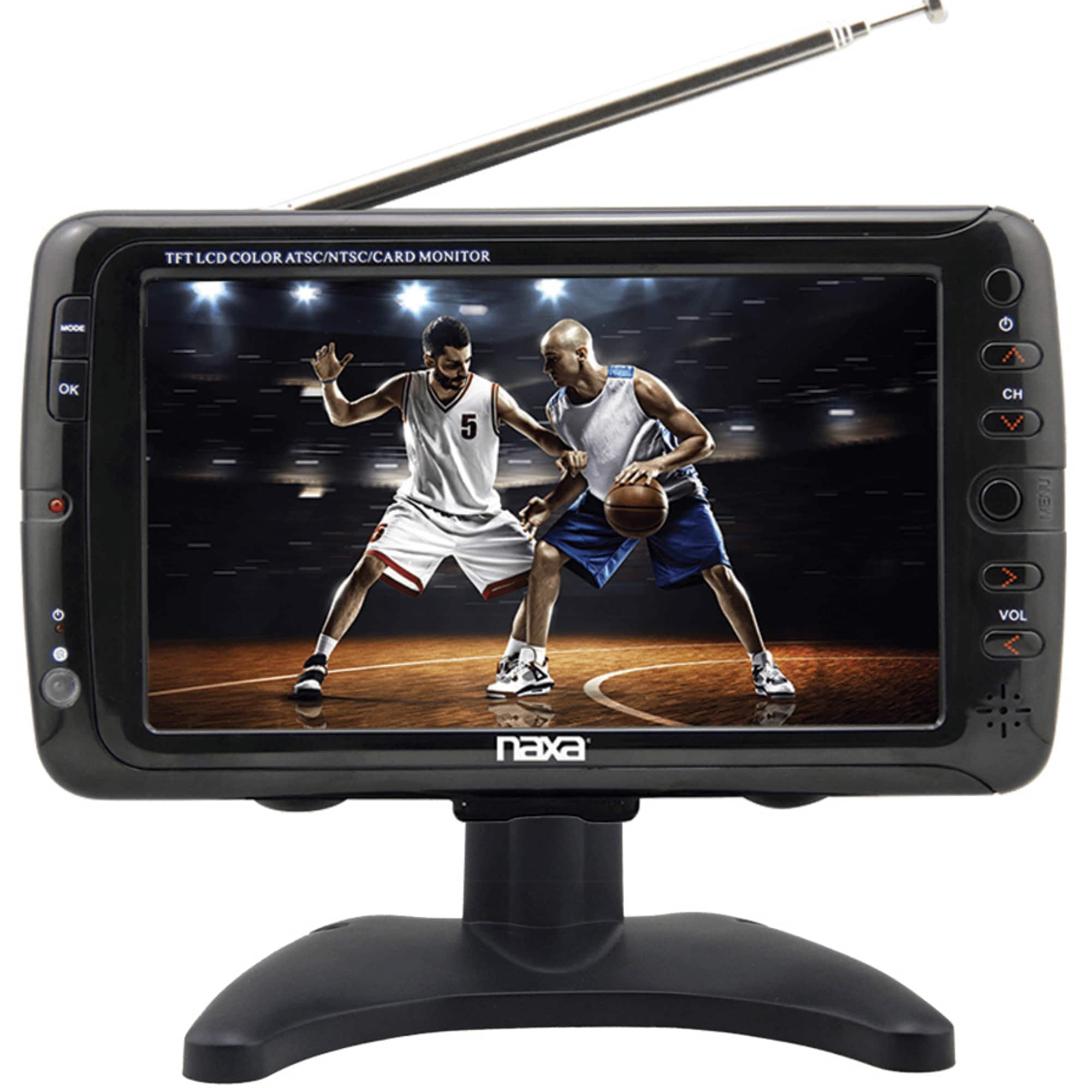 Naxa - Portable 12 Volt TV & Digital Multimedia Player