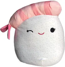 Kellytoy - Squishmallow 5 Inch Mini Food Plush | Keina the Sushi - White