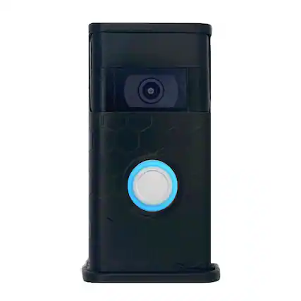 Front. Michael Healy - Honeycomb Video Doorbell Cover (Ring 2nd Gen) - Matte Black.