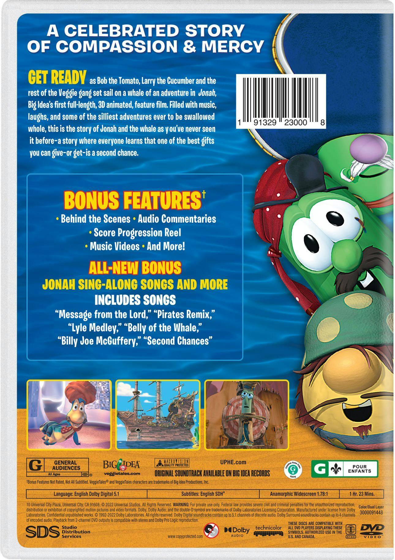 Back. Jonah: A VeggieTales Movie (20th Anniversary Edition) [DVD].