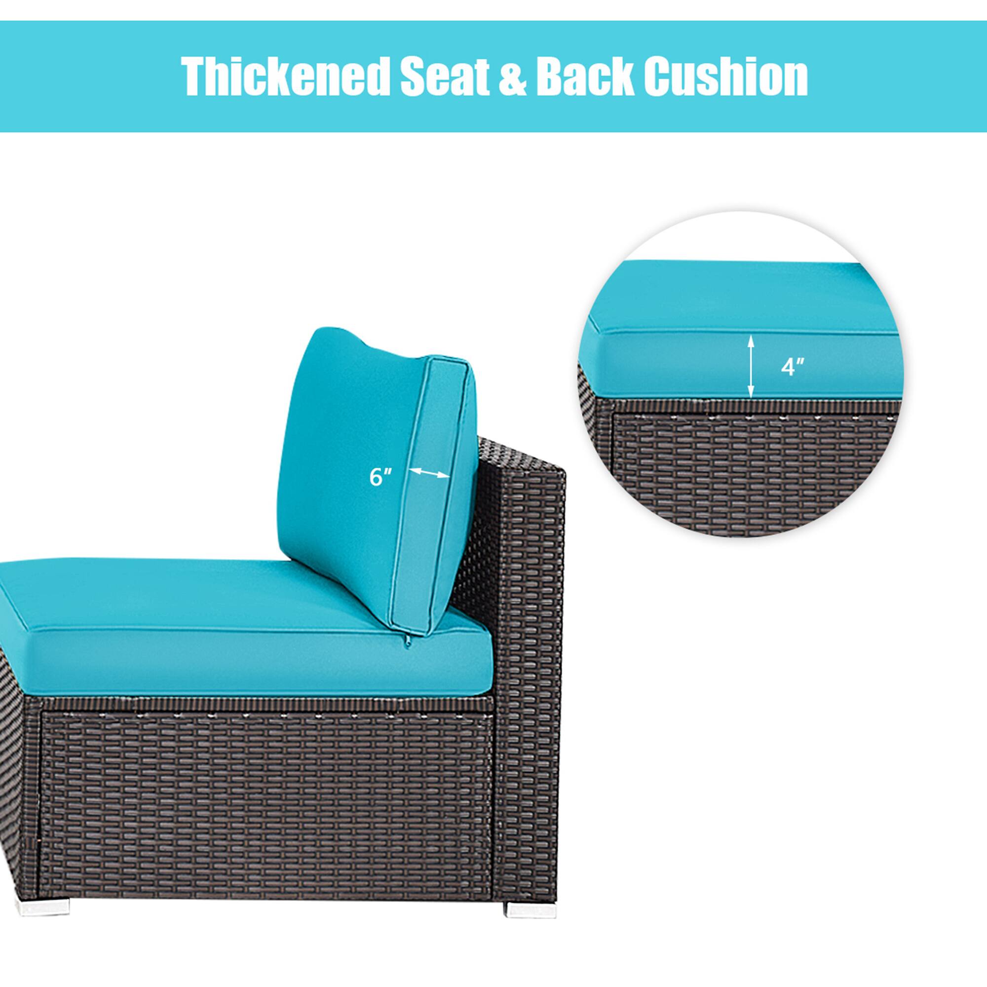 Thickened Seat & Back Cushion

6"  
4"