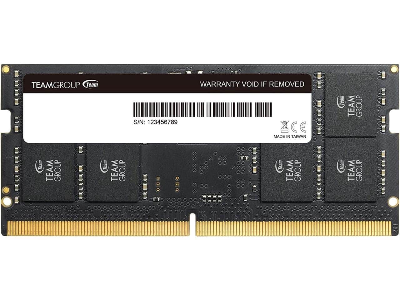 Team Group - teamgroup ted516g4800c40ds01 16gb ddr5-4800 sodimm memory - Black