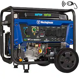 Westinghouse - 12,500 Peak Watt Dual Fuel Portable Generator, Electric Start, Transfer Switch Ready - Blue