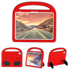 Front. UUCOVER - Kids Case for iPad (A16) 11-inch 2025 / iPad 10th Gen 10.9" 2022,Shockproof EVA Case Handle Kickstand Cover - Red.