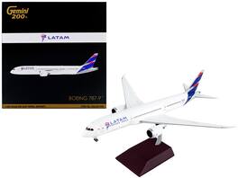 GeminiJets - Boeing 787-9 Commercial Aircraft LATAM Airlines Tail Gemini 200 Series 1/200 Diecast Model Airplane - White with Blue