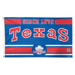WinCraft - Texas Rangers 3' x 5' Single-Sided Franchise Establishment Deluxe Flag - Multicolor
