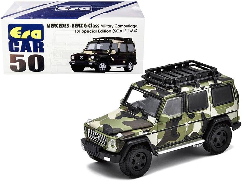 Era Car 50  
Mercedes-Benz G-Class Military Camouflage  
1st Special Edition (Scale 1:64)