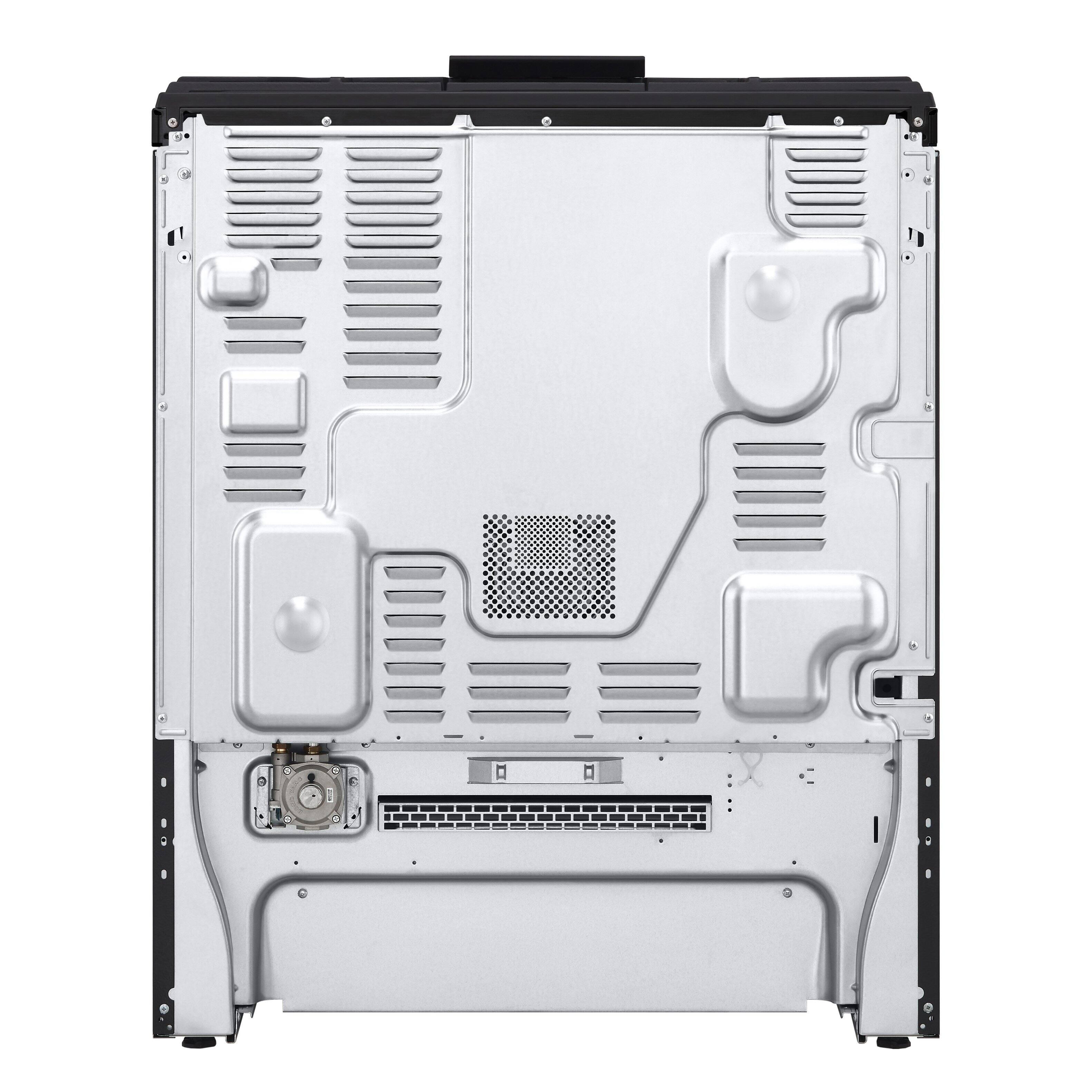 Alt View 25. LG - 6.3 Cu. Ft. Slide-In Gas True Convection Smart Range with EasyClean, Air Fry and UltraHeat 20K BTU Power Burner - Black Stainless Steel.