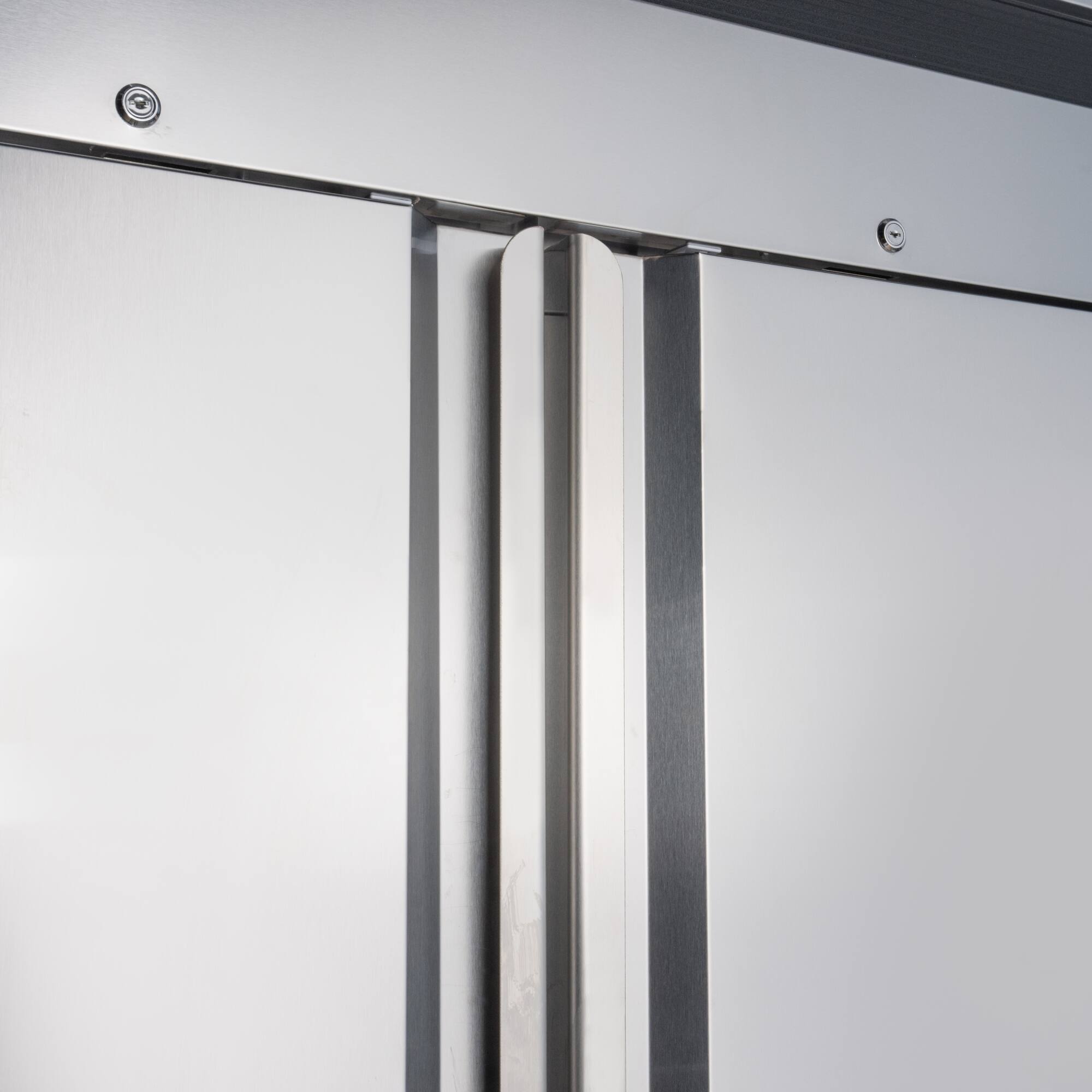 Alt View 5. Koolmore - 54 in. Two-Door Commercial Reach-In Freezer with Top-Mounted Compressor, 49 cu. ft. in Stainless-Steel - Stainless steel.