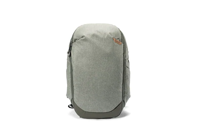 Angle. Peak Design - Travel Backpack 30L - Sage.