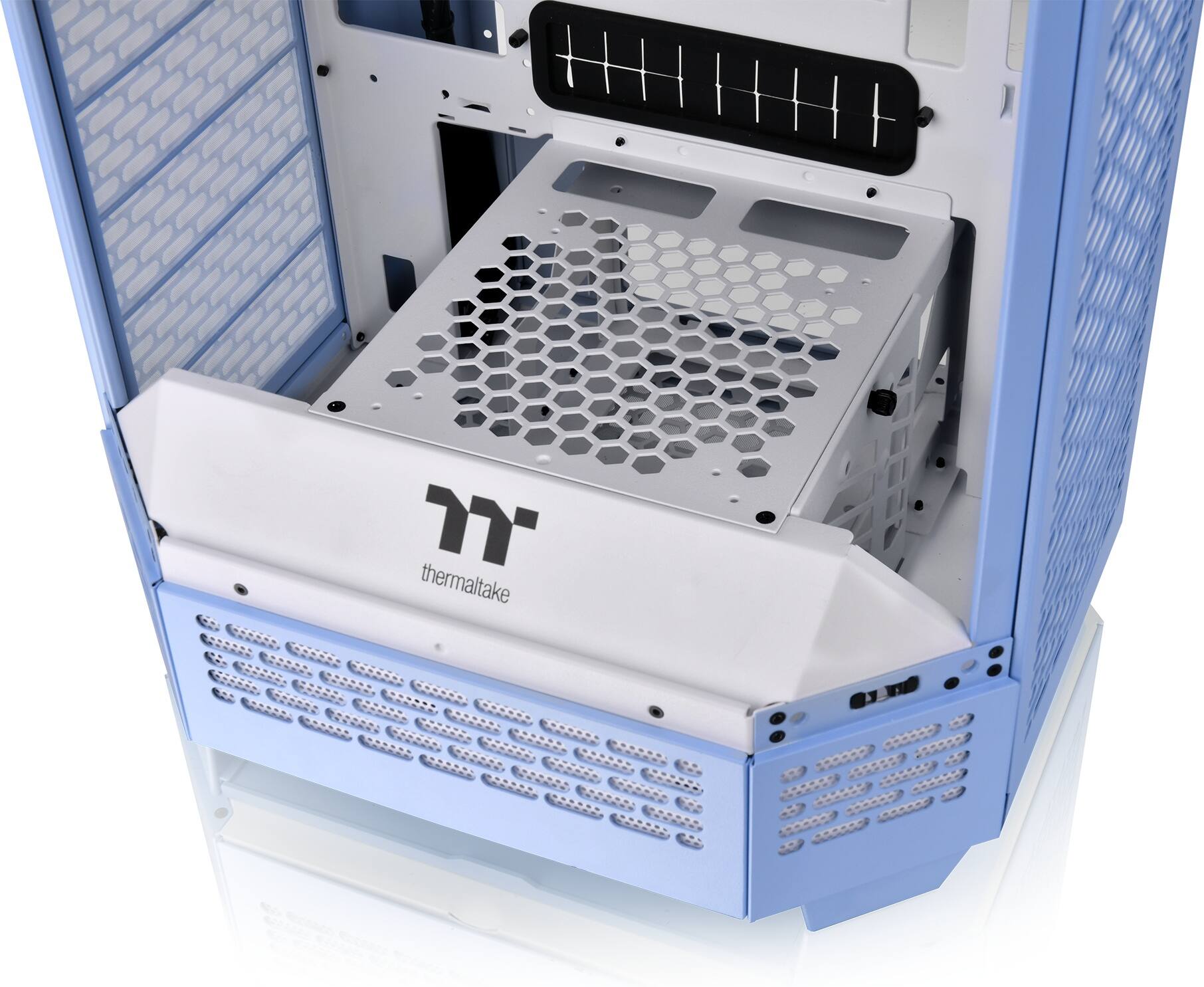 Alt View 28. Thermaltake - The Tower 300 Micro ATX PC Case - Hydrangea Blue.