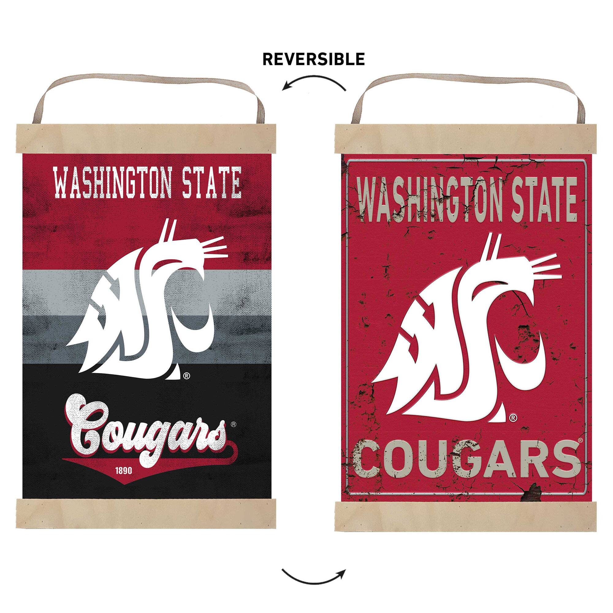 REVERSIBLE  
WASHINGTON STATE  
Cougars  
1890  
WA  
WASHINGTON STATE  
COUGARS