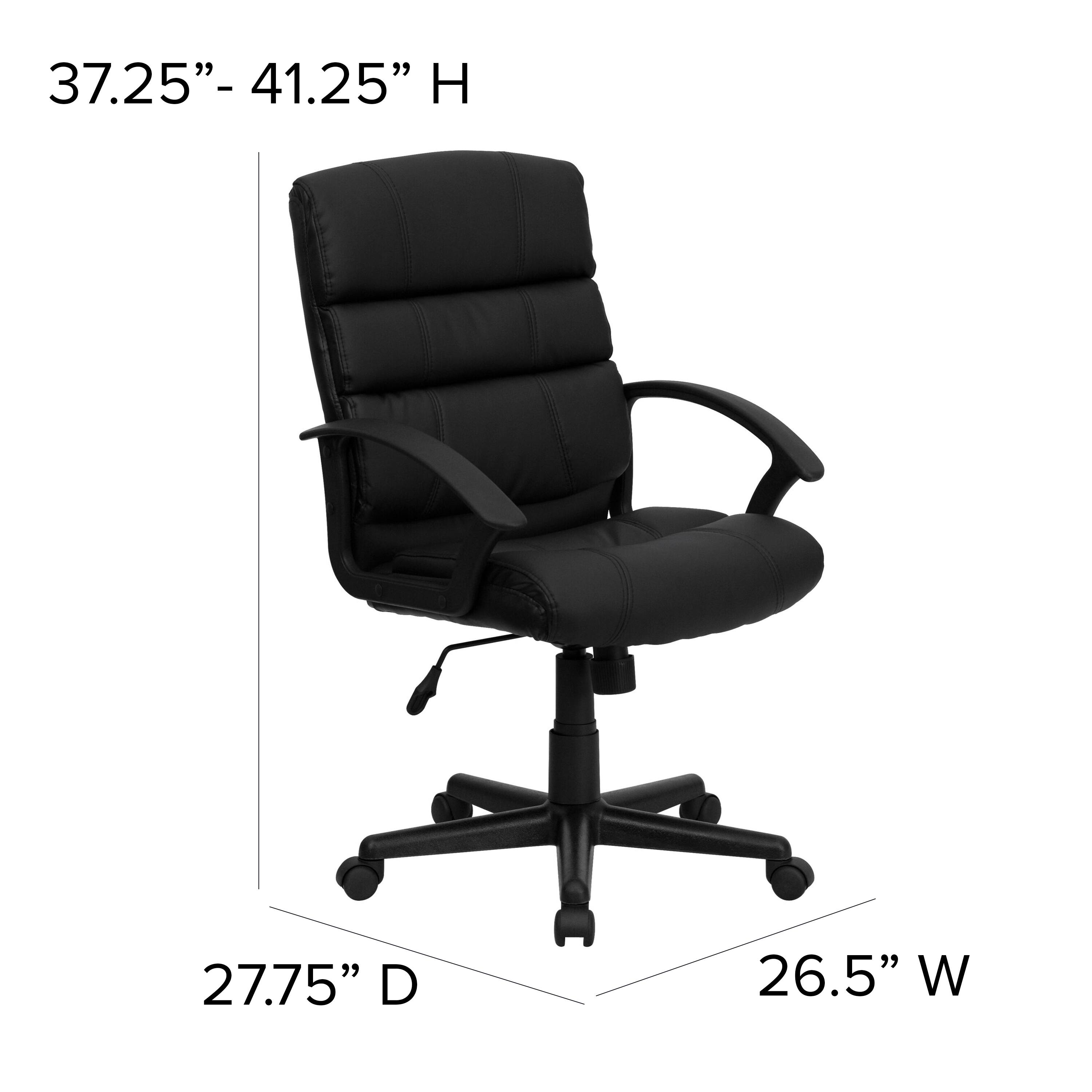 37.25" - 41.25" H  
27.75" D  
26.5" W