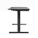 Left. HUANUO - Adjustable Standing Desk with Storage Drawer - 48″ x 24″ - Black.