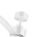 Alt View 8. Breezary - 42" Modern Indoor Ceiling Fan, 3 ABS Blades, 6-Speed DC Motor, Remote Control, Timer, 5'' Downrod, Light/No Light Option - Matte White (With Light).