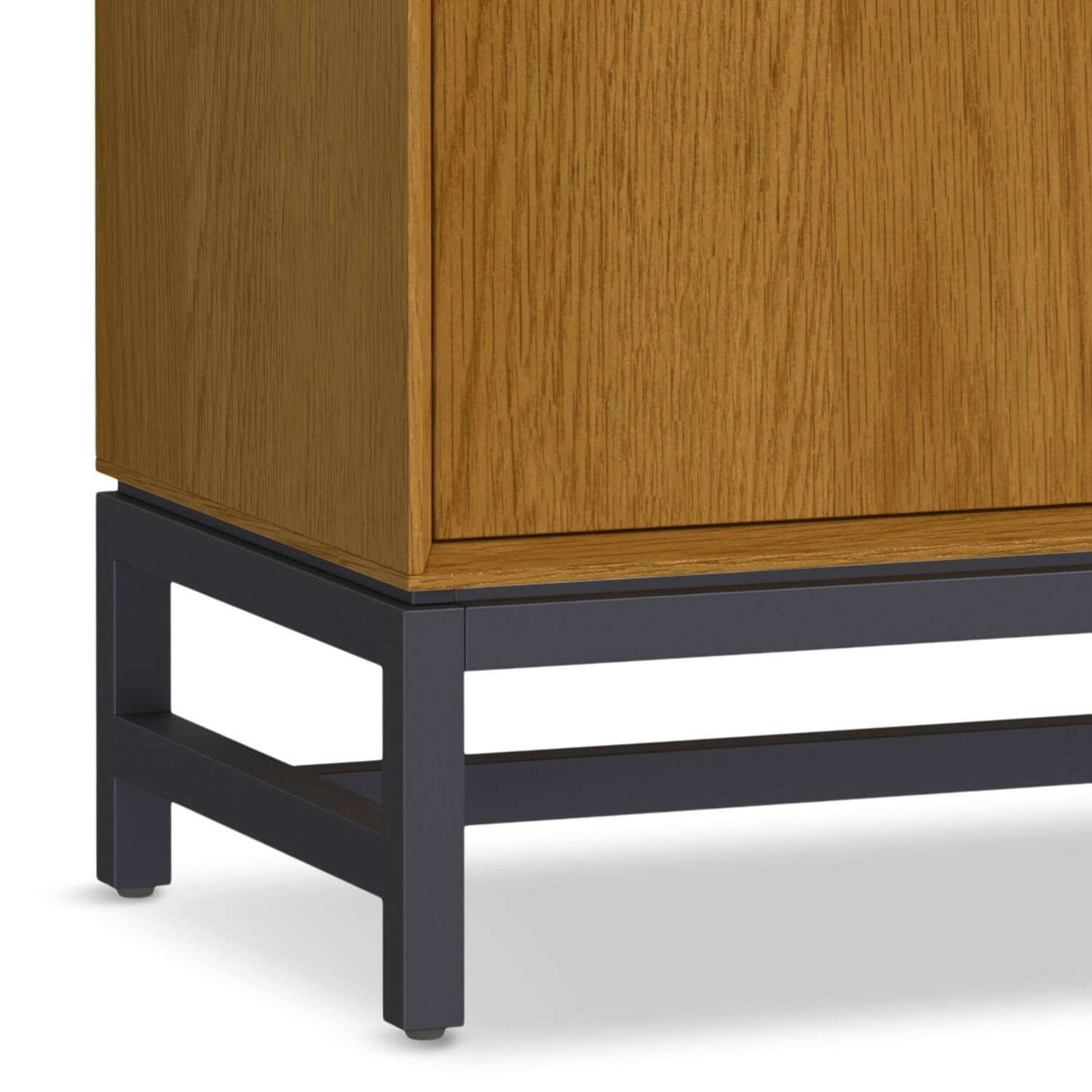 Alt View 8. Simpli Home - Banting 3 Door Sideboard Buffet in Natural Oak - Natural Oak.