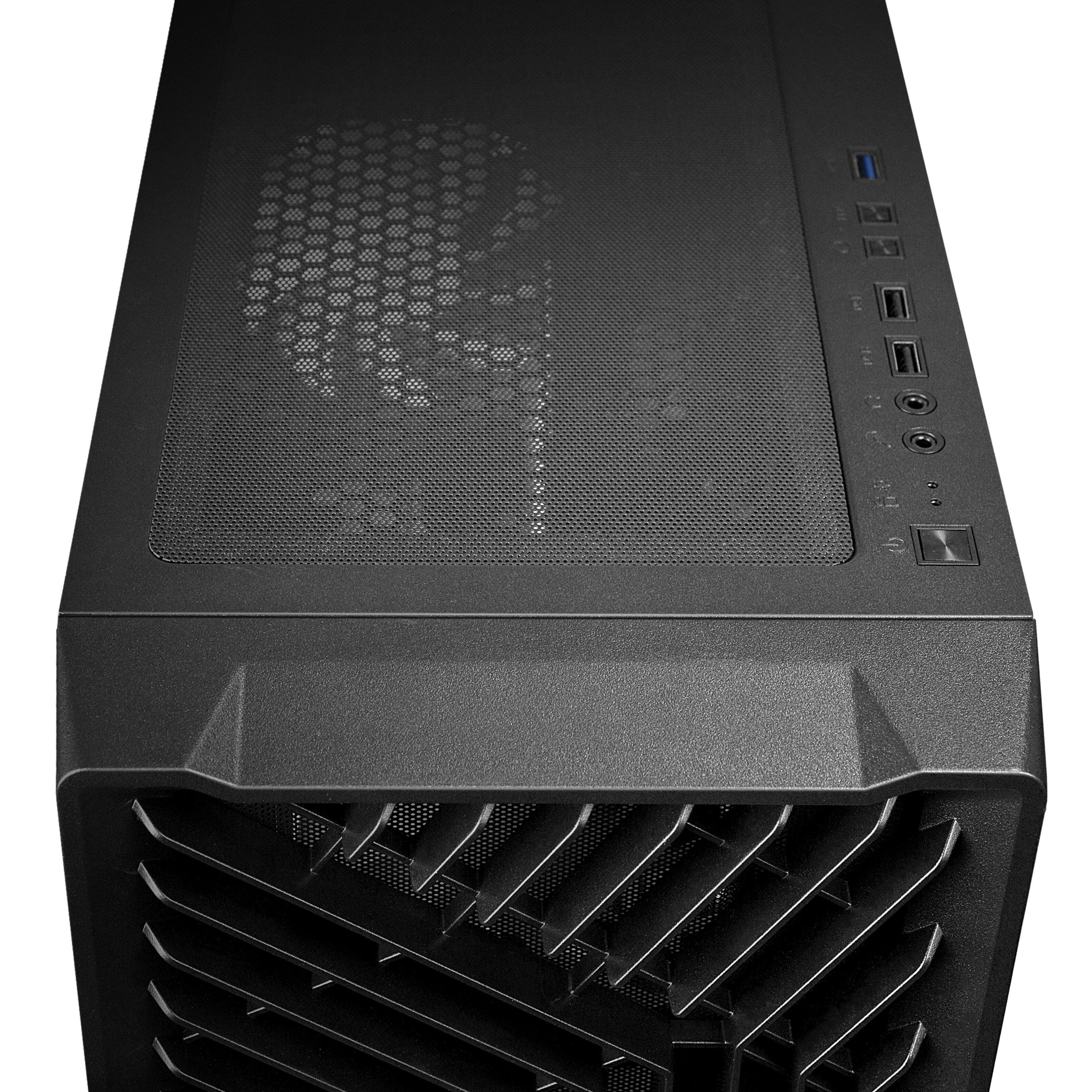 Alt View 7. Blackout Computers - Eclipse V3 - Gaming Desktop - Intel 12th Gen CPU - AMD RX 580 8G - 16GB DDR5 RAM - 1TB M.2 SSD - Windows 11 Pro - RGB VR - Matte Black.