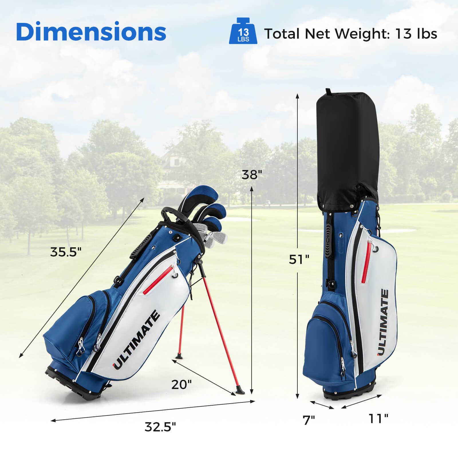 C-C-B MAY CLUB セット Costway Men's Complete Golf Clubs Package Set 10 Pieces