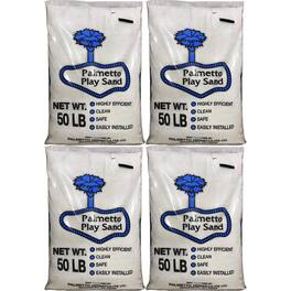 Palmetto - Natural Play Sand for Sand Box & Play Areas, 50 Pounds, Creme (4 Pack)