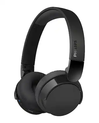 Front. Philips - Bluetooth On Ear Headphones For Calls, Video, And Daily Listening With Dynamic Bass (H3209) - Black.