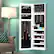 Alt View 11. Costway - Door Mounted Mirrored Jewelry Cabinet Storage Organizer - White.