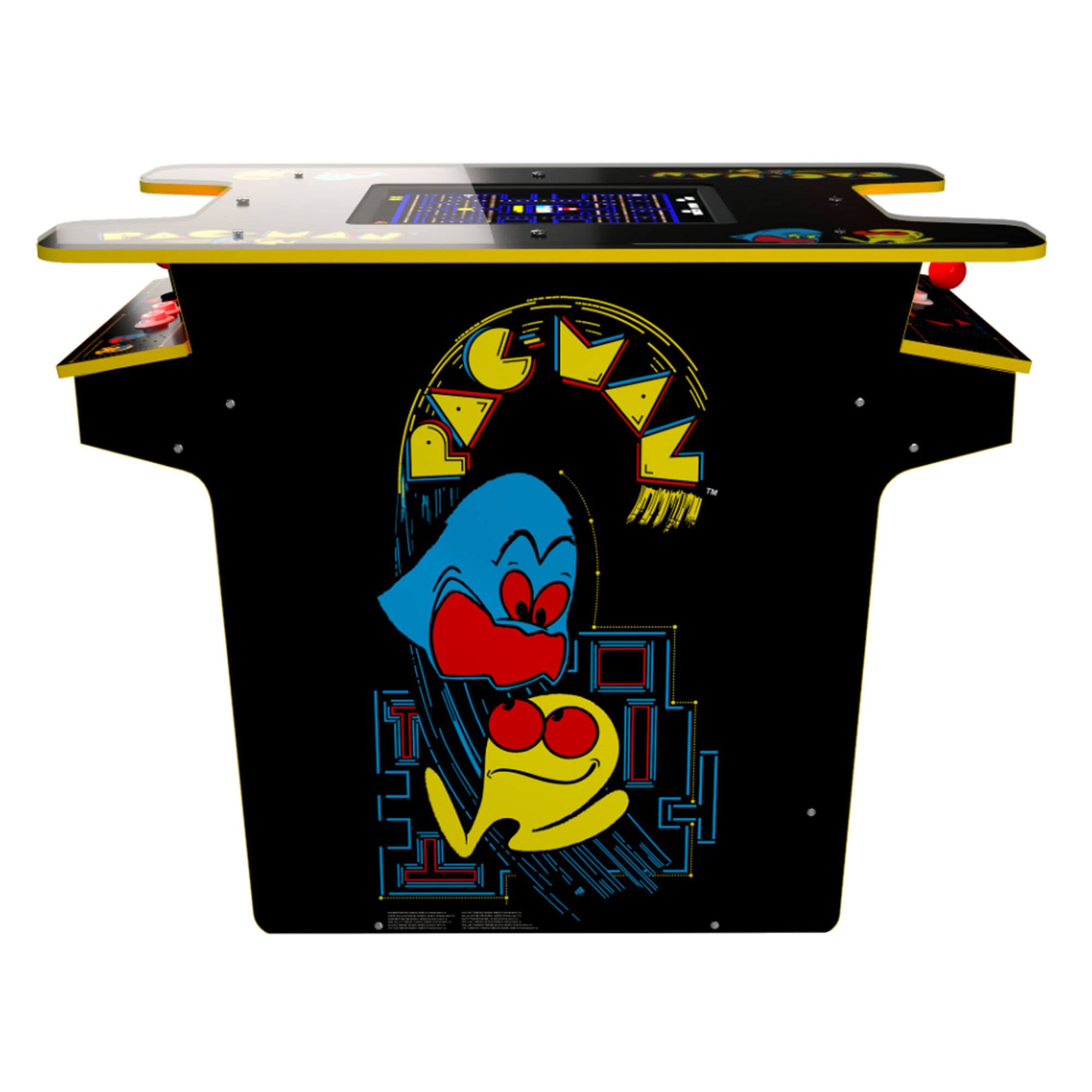 Alt View 7. Arcade1Up - Arcade1UP PAC-MAN Head-to-Head Arcade Table, 12 Games in 1, Black Series Edition.