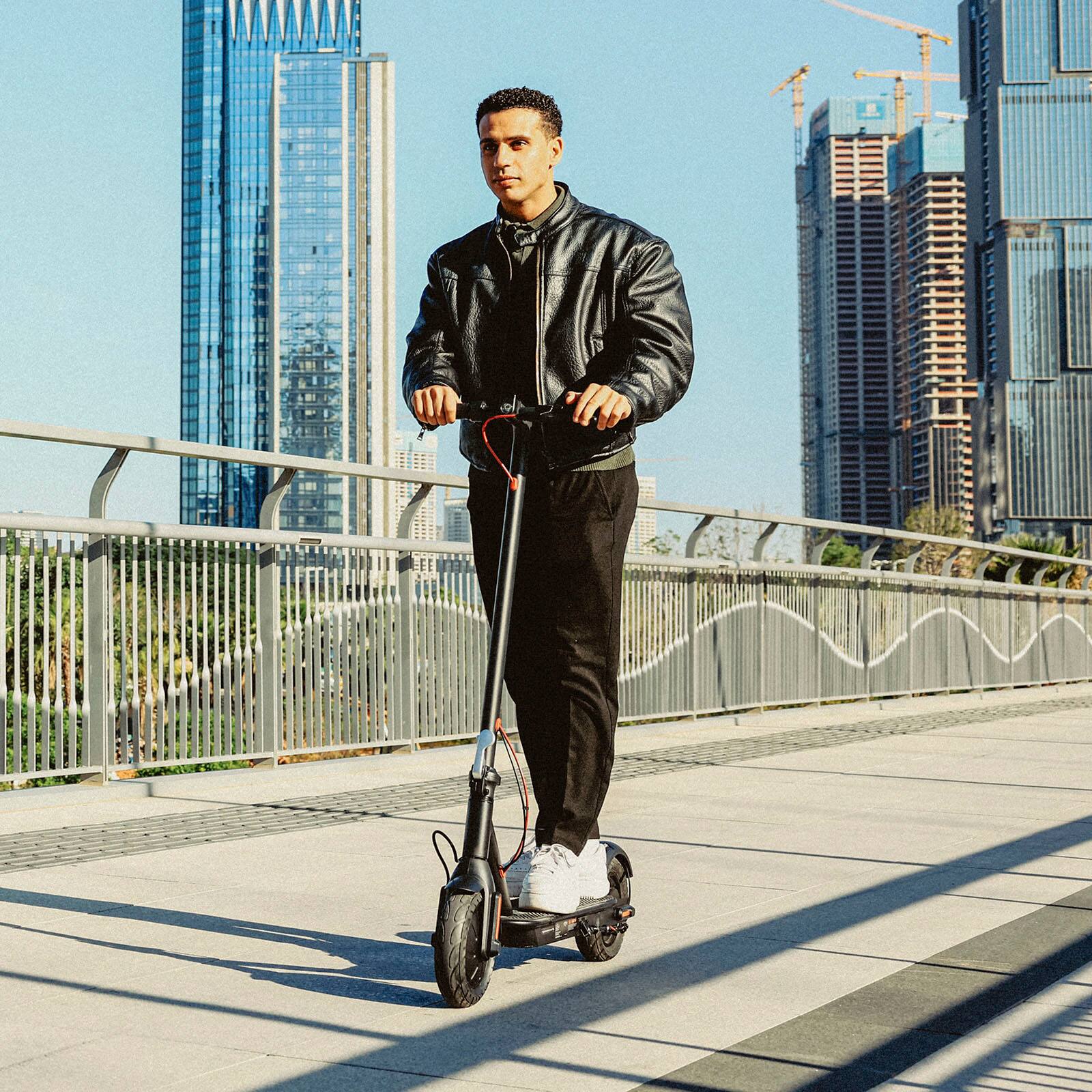 Alt View 15. HiBoy - Hiboy S2 SE Electric Scooter, 300W Motor, 10" Tires, 19 Mph Max Speed&17 Miles Range, Foldable Commuter Electric Scooter - Black.