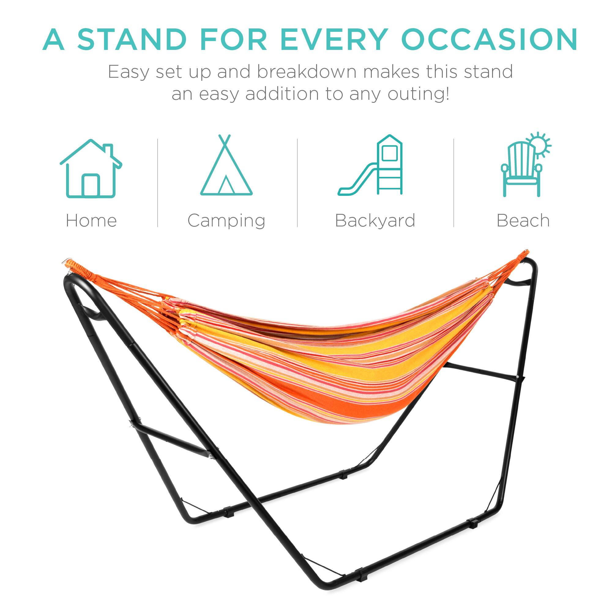 A STAND FOR EVERY OCCASION

Easy set up and breakdown makes this stand an easy addition to any outing!

Home | Camping | Backyard | Beach