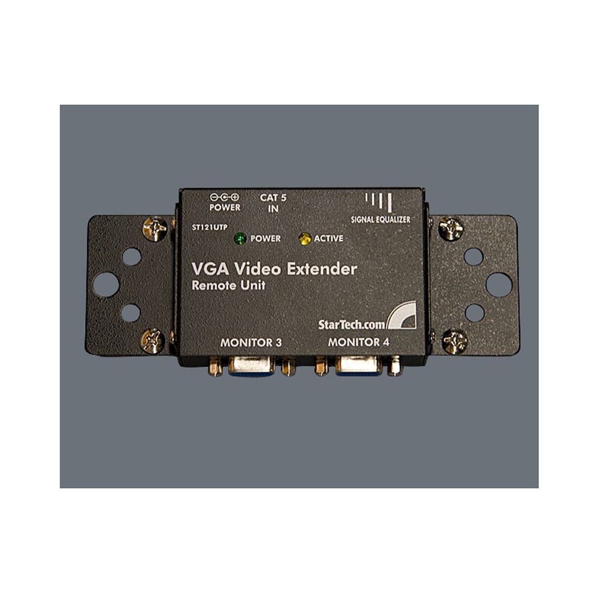CAT 5 POWER IN ST121UTP f POWER  
SIGNAL EQUALIZER ACTIVE  
VGA Video Extender Remote Unit  
MONITOR 3  
StarTech.com MONITOR 4