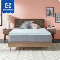 Sealy - Sealy® Dreamlife™ 2” Gel Memory Foam Mattress Topper, Twin XL - Blue - Front_Zoom