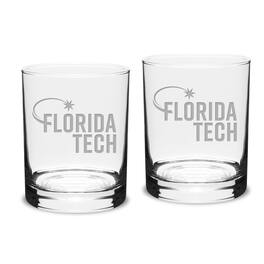 Jardine - Florida Tech Panthers 14oz. 2-Piece Classic Double Old-Fashioned Glass Set - Multicolor