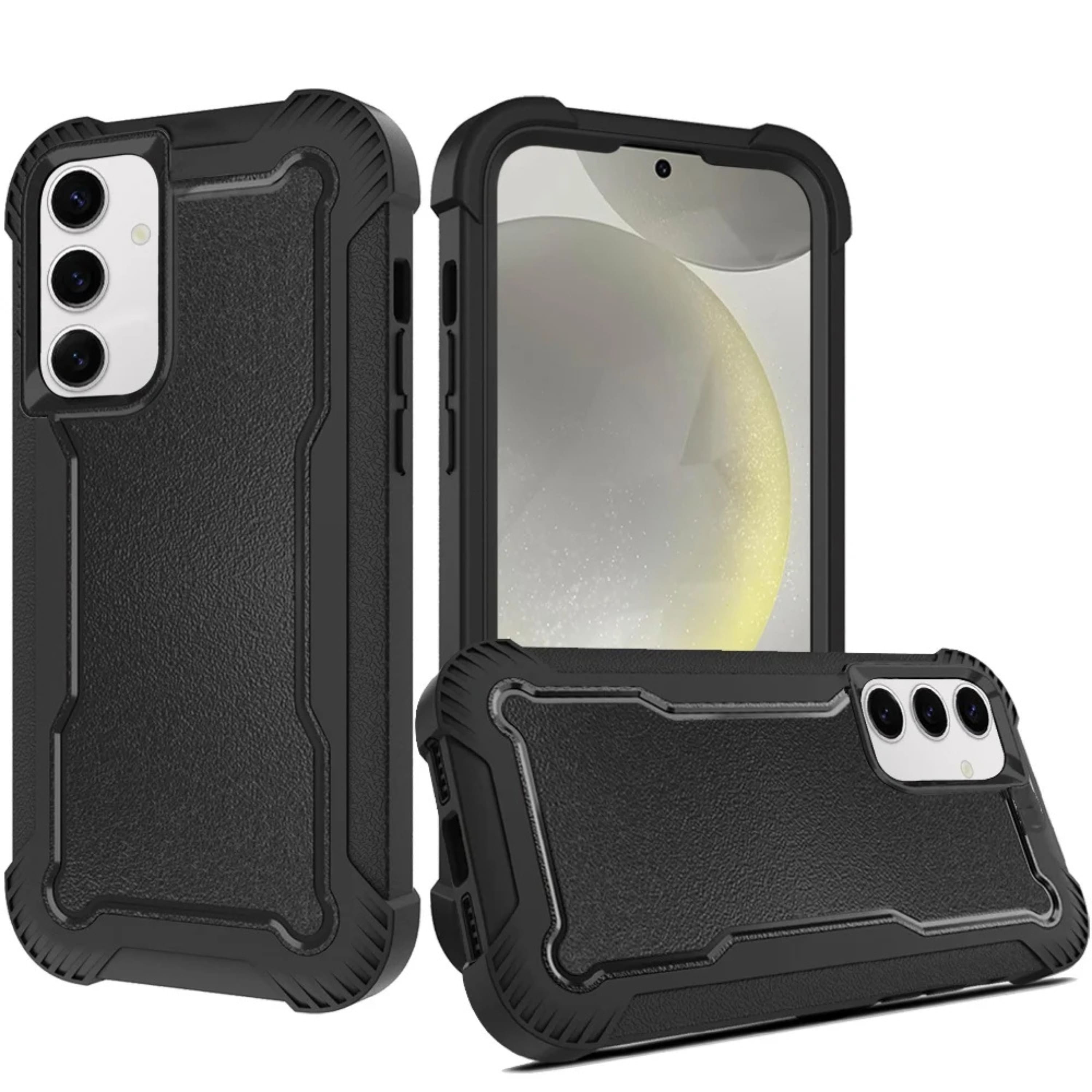 Kitcheniva - Shock Absorbent Thick Case For Samsung S25 Plus S24 Plus Rugged Design - Black price history on PriceWatchPro