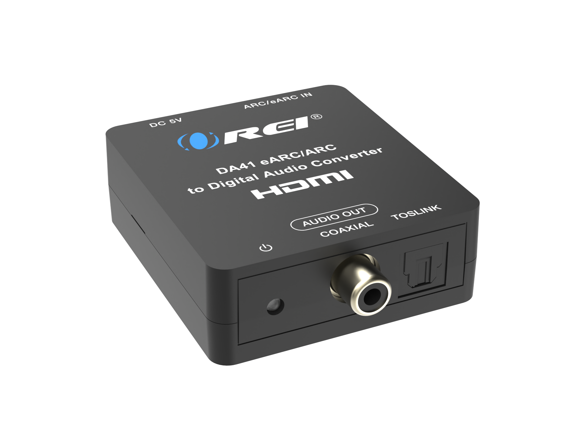 IN ARC/eARC 5V DC RCI eARC/ARC Converter DA41 Audio to Digital HDMI AUDIO OUT TOSLINK COAXIAL