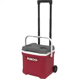 Igloo - Latitude 16 QT Roller Cooler - Red/Meteorite