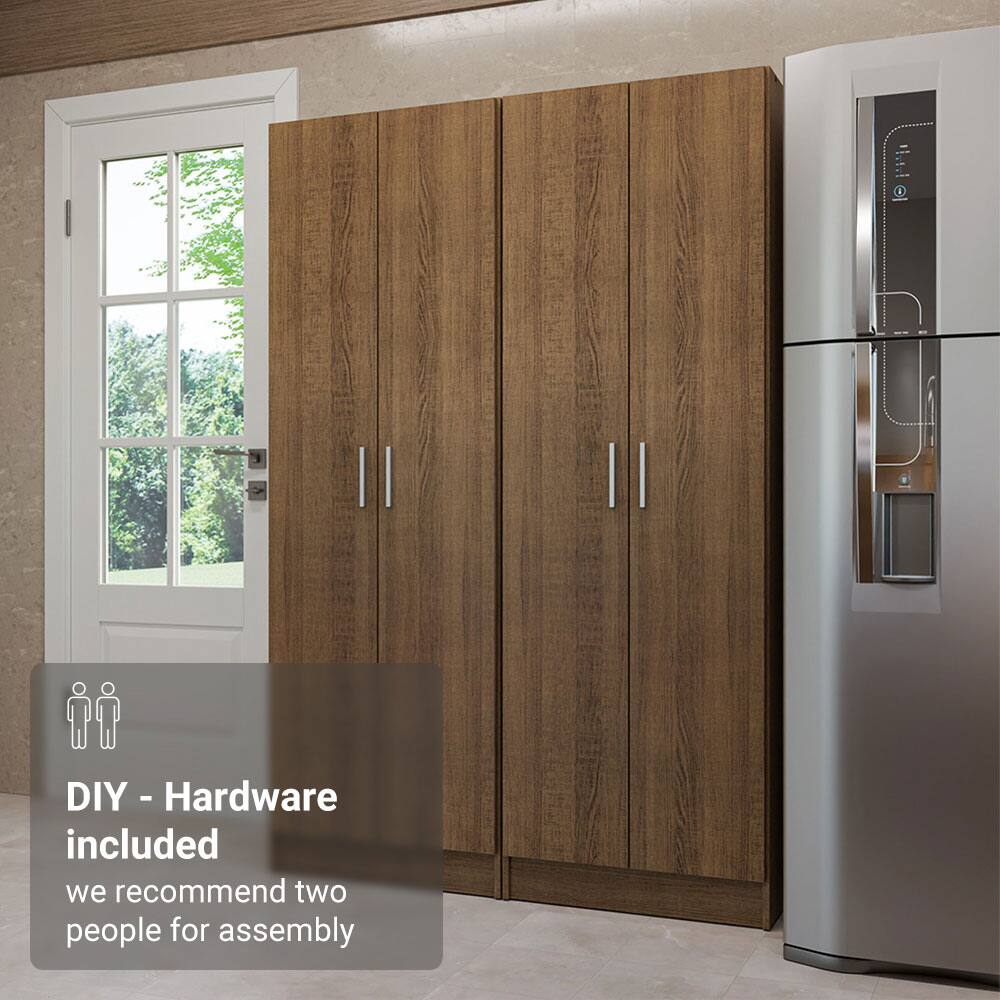 DIY - Hardware included  
we recommend two people for assembly