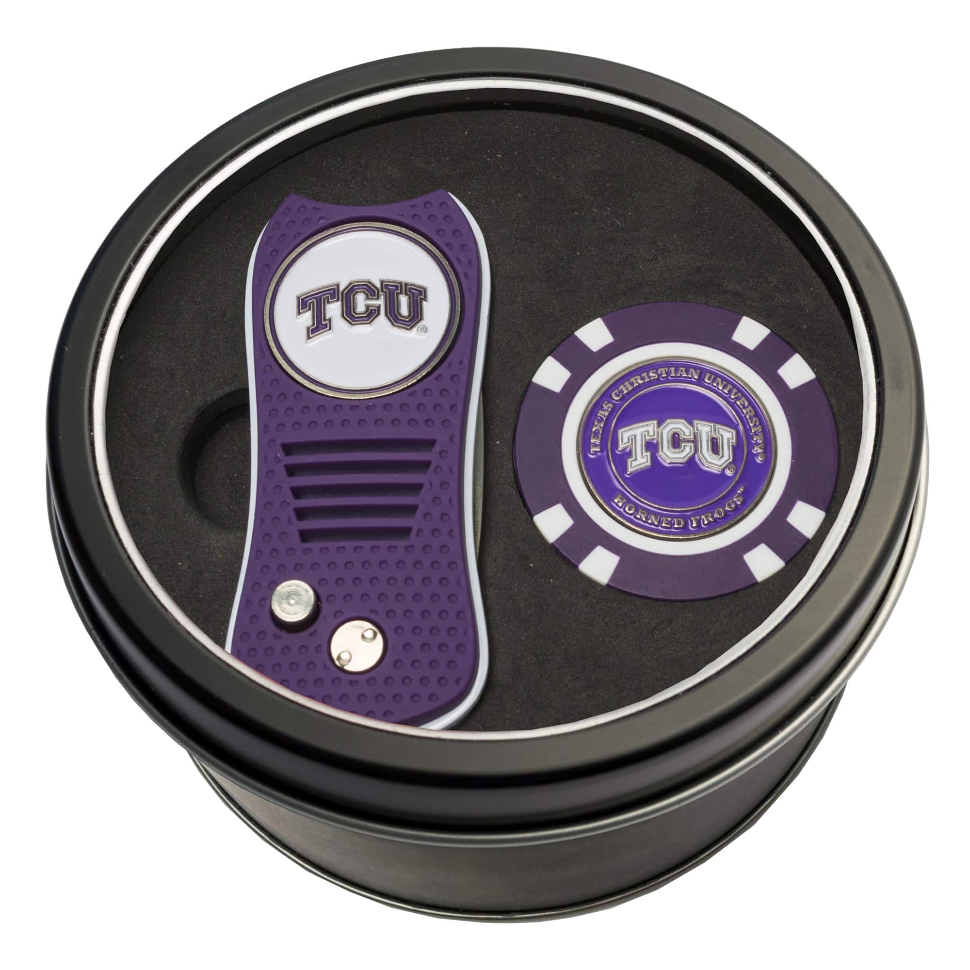 Team Golf - TCU Horned Frogs Switch Chip Golf Tin Set - Multicolor