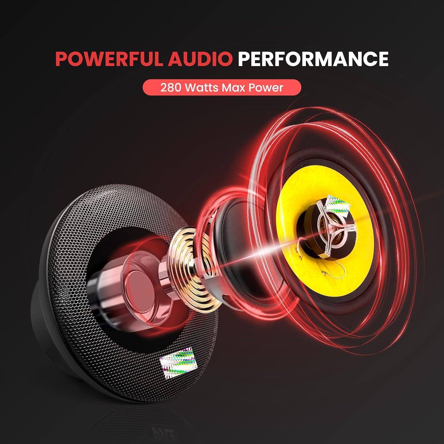 POWERFUL AUDIO PERFORMANCE  
280 Watts Max Power