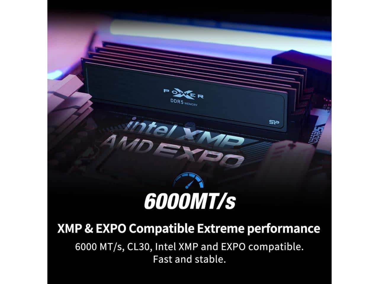Silicon Power DDR5 32GB (2x16GB) 6000MT/s CL36 1.35V UDIMM RAM
