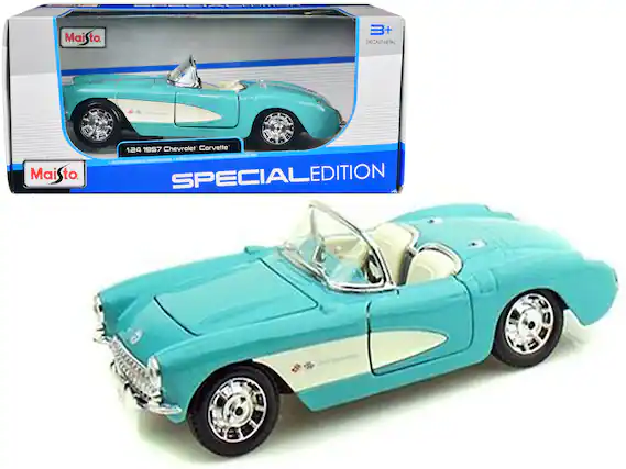 Maisto
1:24 1957 Chevrolet Corvette
SPECIAL EDITION
3+ DIECAST METAL