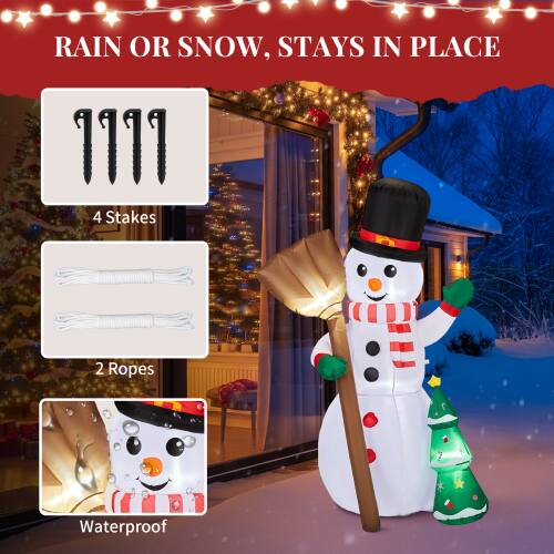 RAIN OR SNOW, STAYS IN PLACE

4 Stakes

2 Ropes

Waterproof