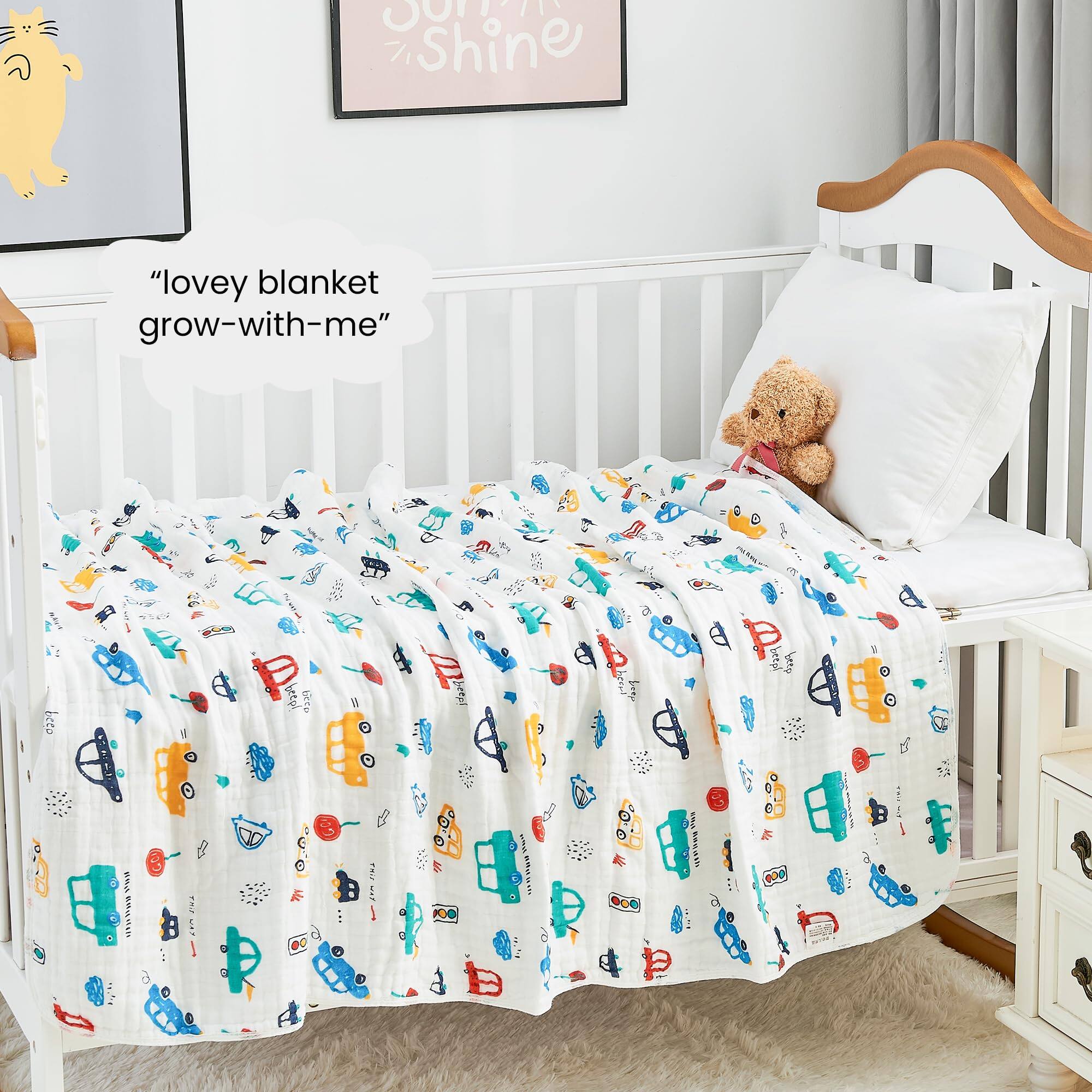 "lovey blanket grow-with-me"