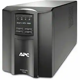 APC - Smart-UPS, Line Interactive, 1000VA, Tower, 120V, 8x NEMA 5-15R outlets, SmartConnect Port+SmartSlot, AVR, LCD - Black